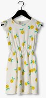 Gebroken wit LÖTIEKIDS Mini jurk RUFFLE SLEEVE JACQUARD DRESS - medium