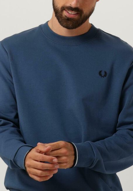 FRED PERRY Pull CREW NECK SWEATSHIRT en bleu - large