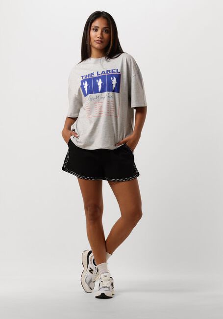 ALIX THE LABEL T-shirt LADIES KNITTED ALIX WORLD TOUR T-SHIRT en gris - large