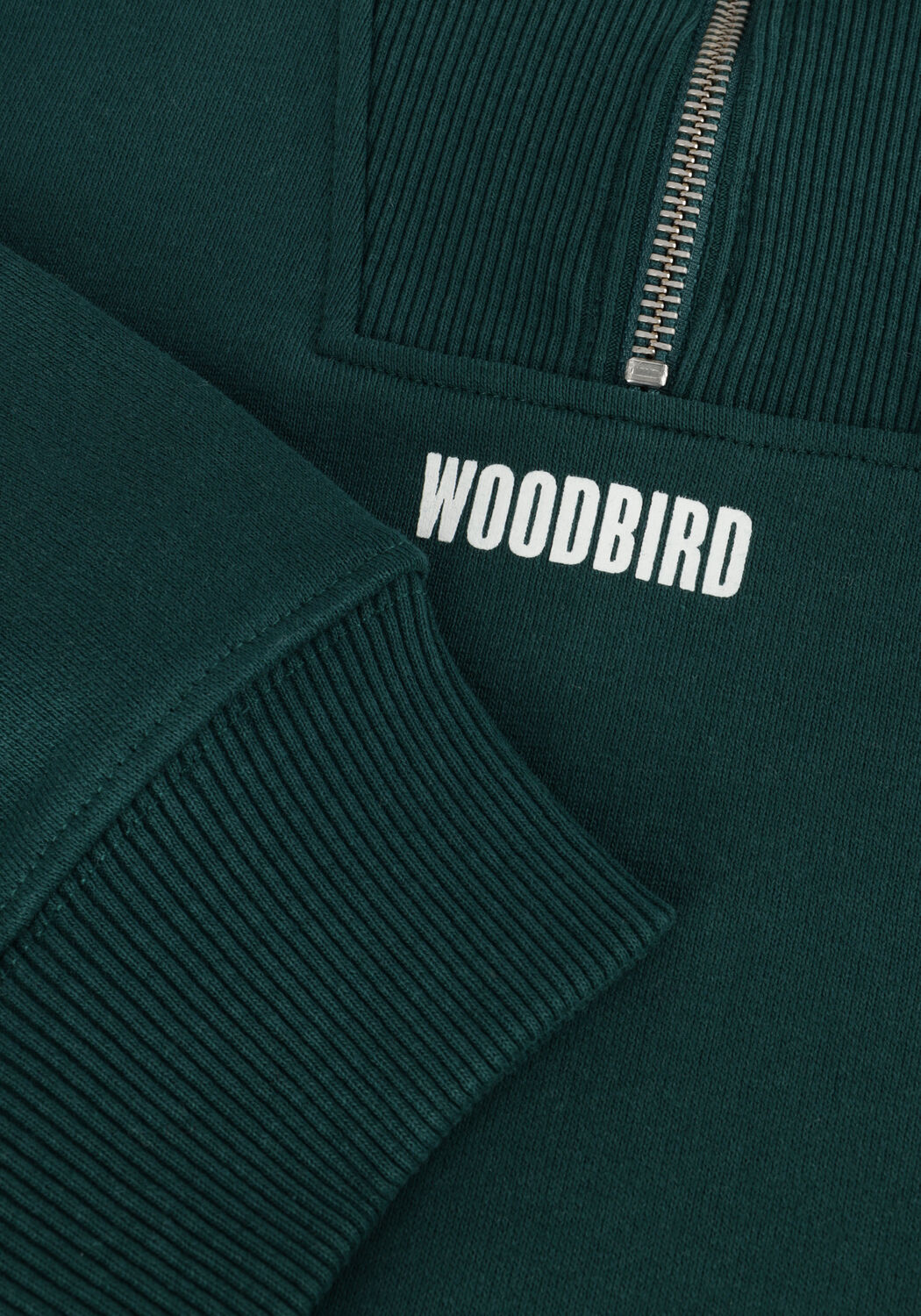 WOODBIRD Chandail WBLEE HALF ZIP en vert - large