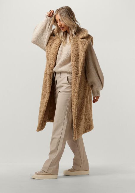 NOTRE-V Gilet TEDDY GILET en taupe - large