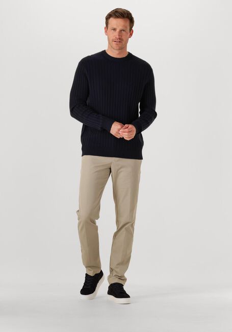 Zwarte PROFUOMO Trui PULLOVER CREW NECK WOOL BLEND - large