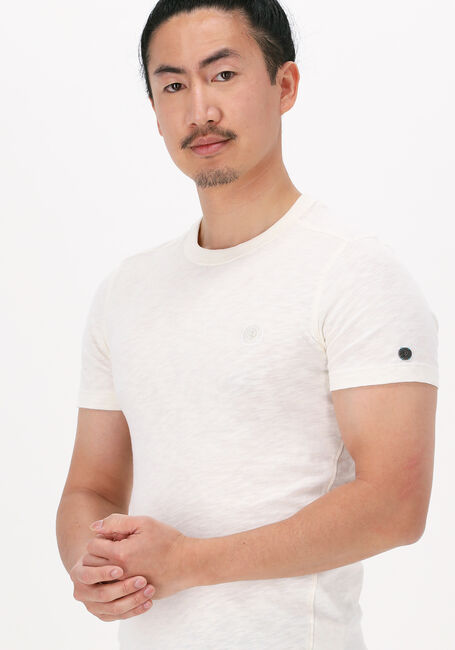 CAST IRON T-shirt SHORT SLEEVE R-NECK ORGANIC COTTON SLUB ESSENTIAL en blanc - large