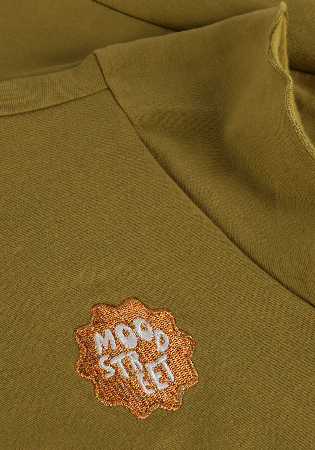 Groene MOODSTREET T-shirt SWEAT RUFFLE SPENCER - large