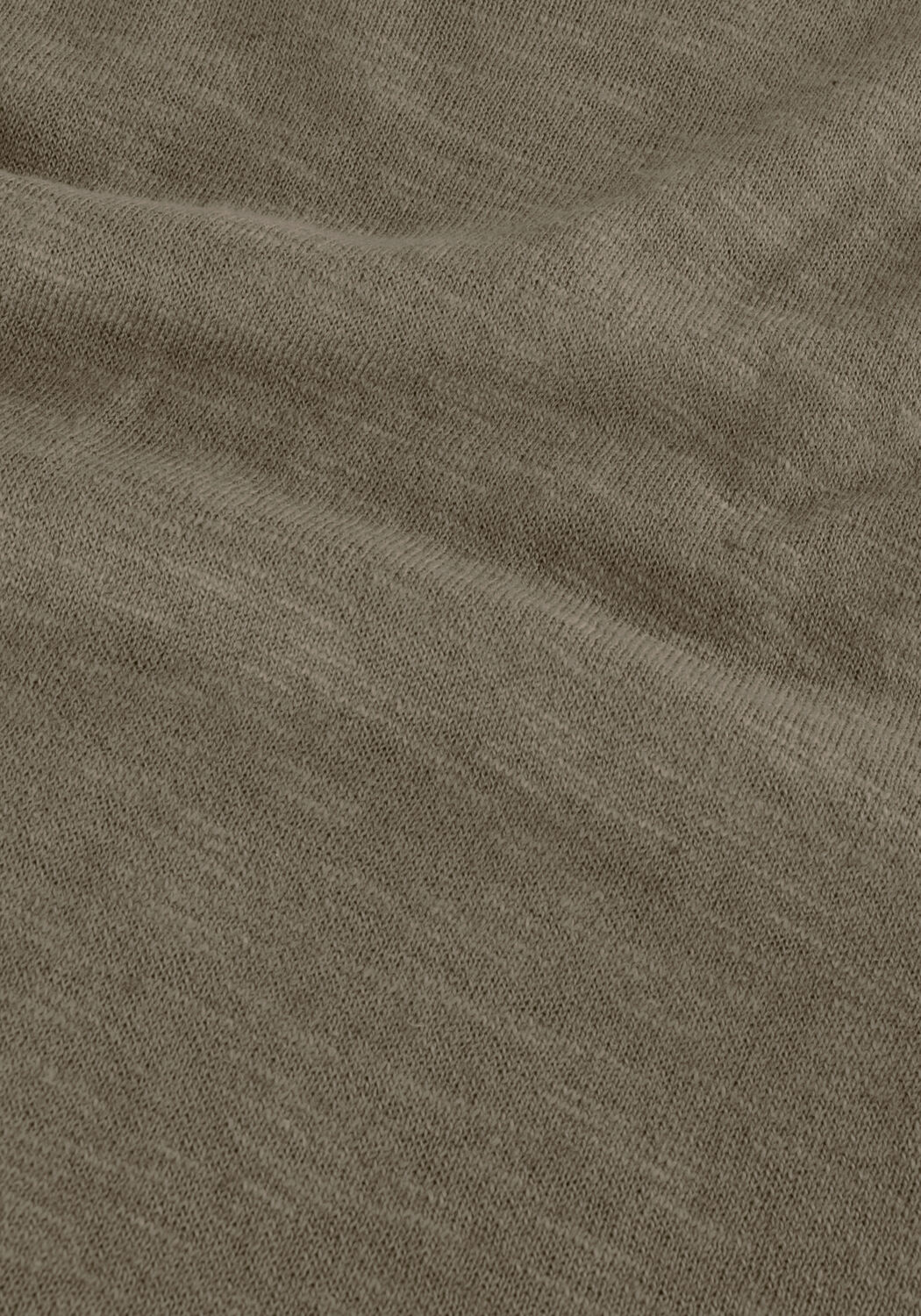 Groene SELECTED MEN T-shirt SLHBERG LINEN SS KNIT TEE NOOS - large