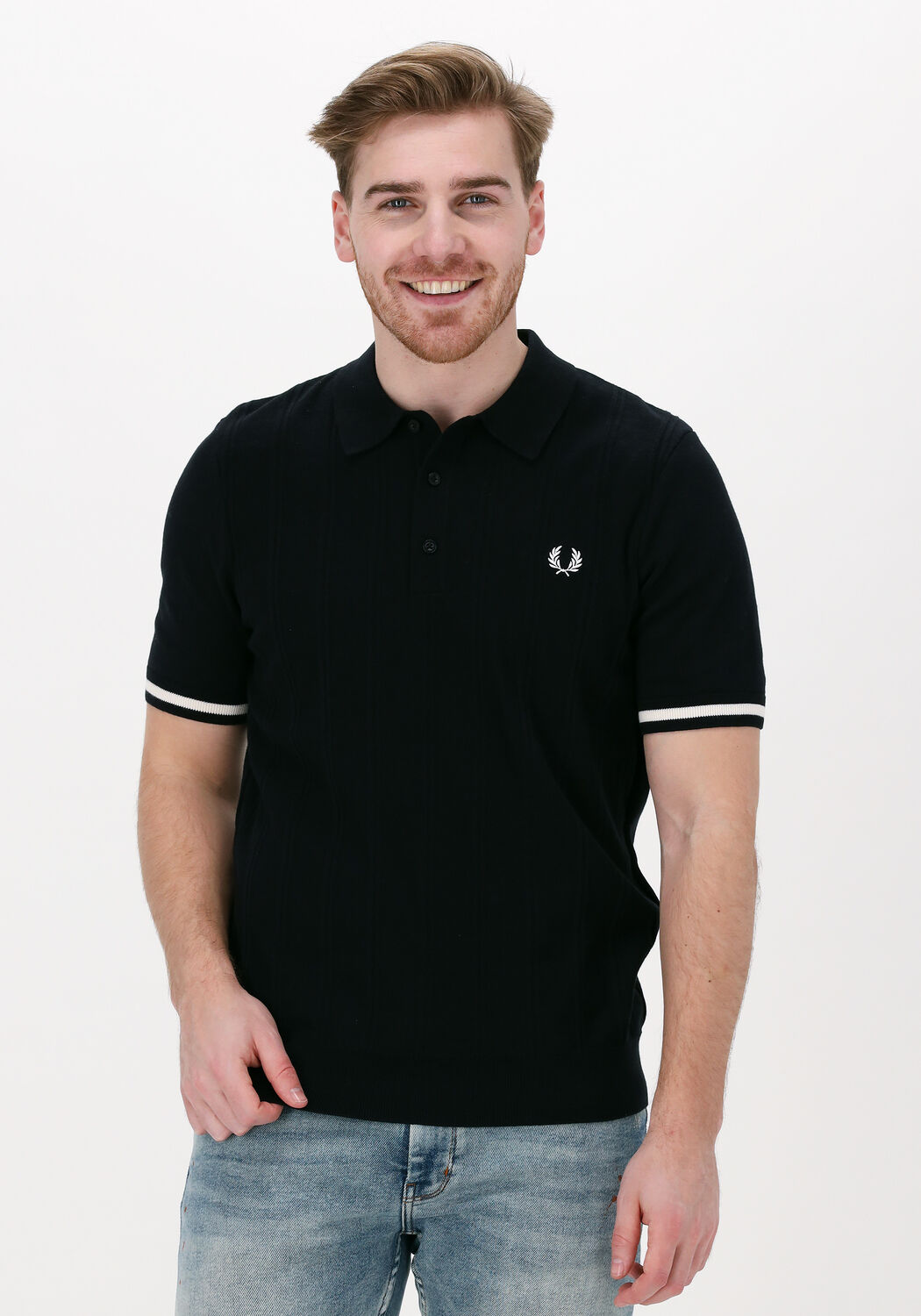 Fred perry noir cheap