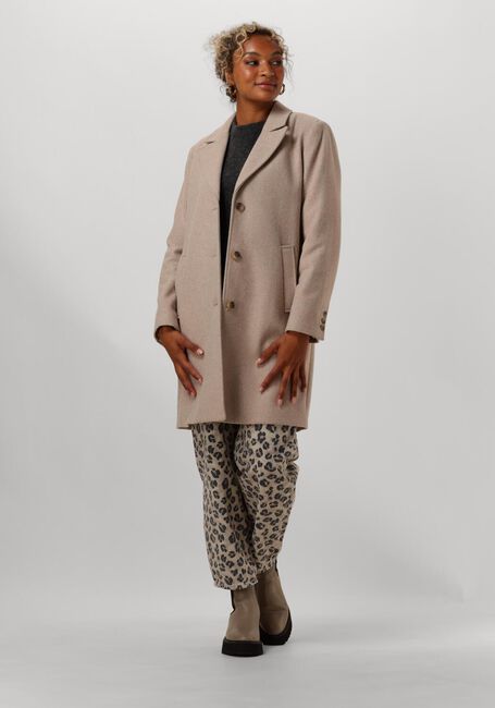SELECTED FEMME Manteau SLFNEW ALMA WOOL COAT en beige - large