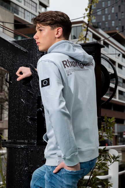 RELLIX Sweats à capuche OVERSIZED HOODED RLX ORIGINALS WASHED en bleu - large