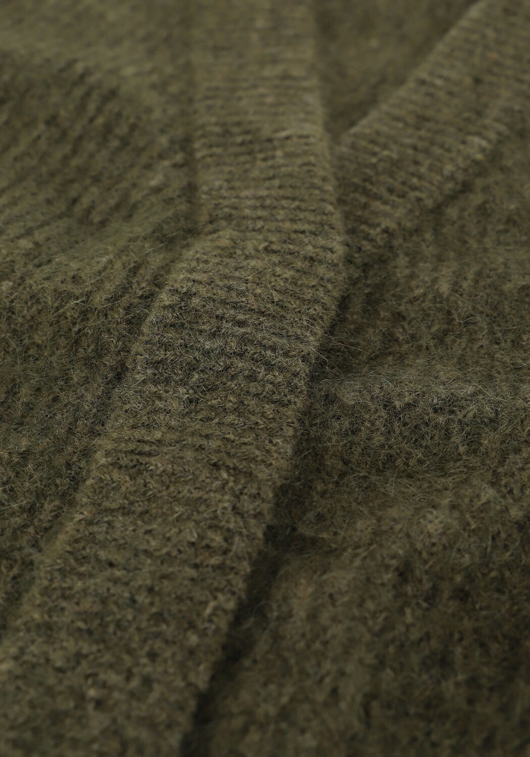 Donkergroene SECOND FEMALE Spencer BROOKY KNIT BOXY CARDIGAN - large