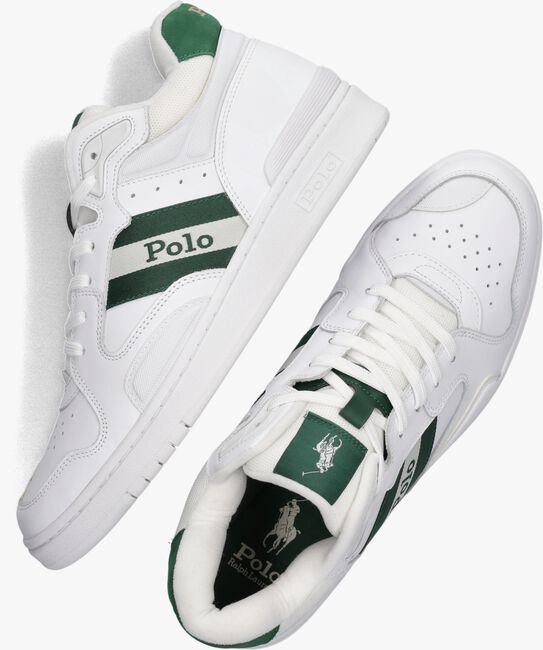 Witte POLO RALPH LAUREN Hoge sneaker POLO CRT MID - large