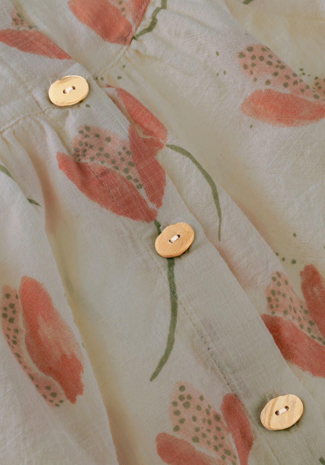 PLAY UP Haut PRINTED WOVEN TUNIC &Eacute;cru - large