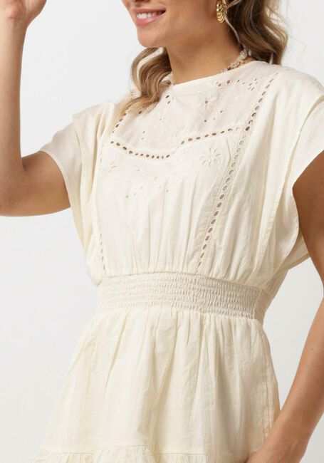 SCOTCH & SODA Mini robe MINI DRESS WITH BRODERIE ANGLAISE Blanc - large