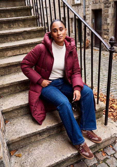 MOS MOSH Veste matelass&eacute; MMNOVA SQUARE DOWN COAT Bordeaux - large