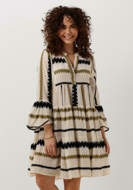 Gebroken wit DEVOTION Mini jurk ELLA - large