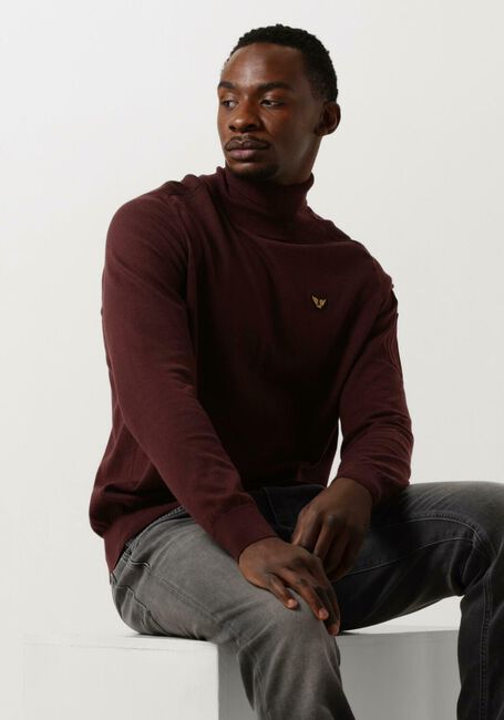 PME LEGEND Col roulé TURTLENECK COTTON ELITE KNIT Bordeaux - large