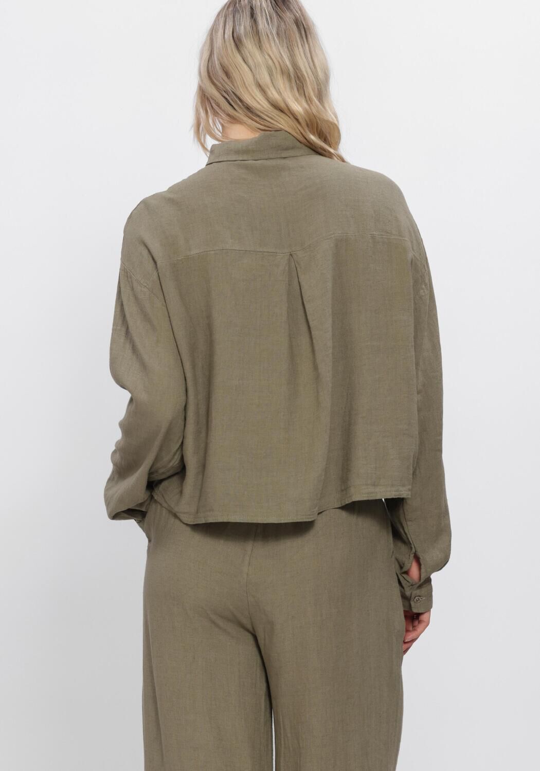 SIMPLE BLOUSE Blouses en vert - large