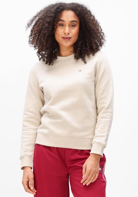 TOMMY JEANS Chandail TJW REG S FLAG CREW &Eacute;cru - large