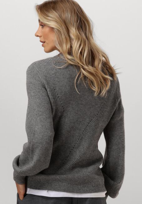 Grijze OBJECT Trui OBJDITTE RE L/S KNIT PULLOVER - large