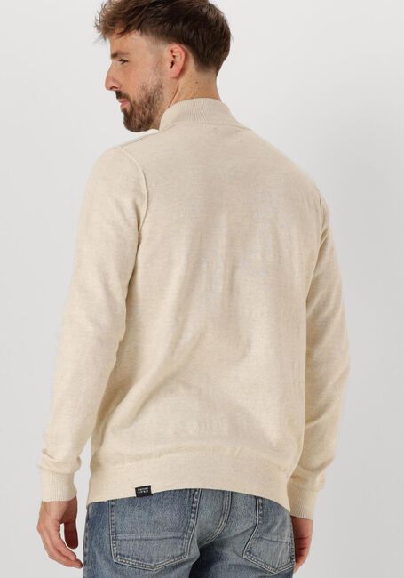 BUTCHER OF BLUE Pull LT CLIFDEN HALF ZIP en beige - large