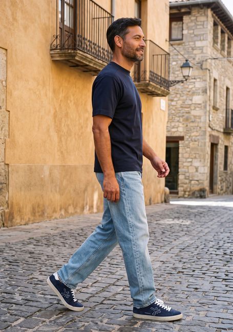 Donkerblauwe GENTI Polo T-SHIRT SS 1227 - large