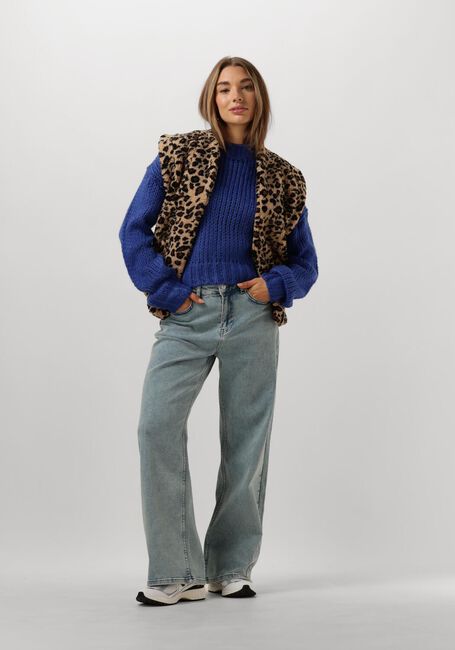 Blauwe YDENCE Trui KNITTED SWEATER SORAYA - large