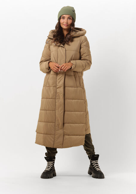 Bruine Y.A.S. Gewatteerde jas YASLIRA LONG PADDED COAT - large