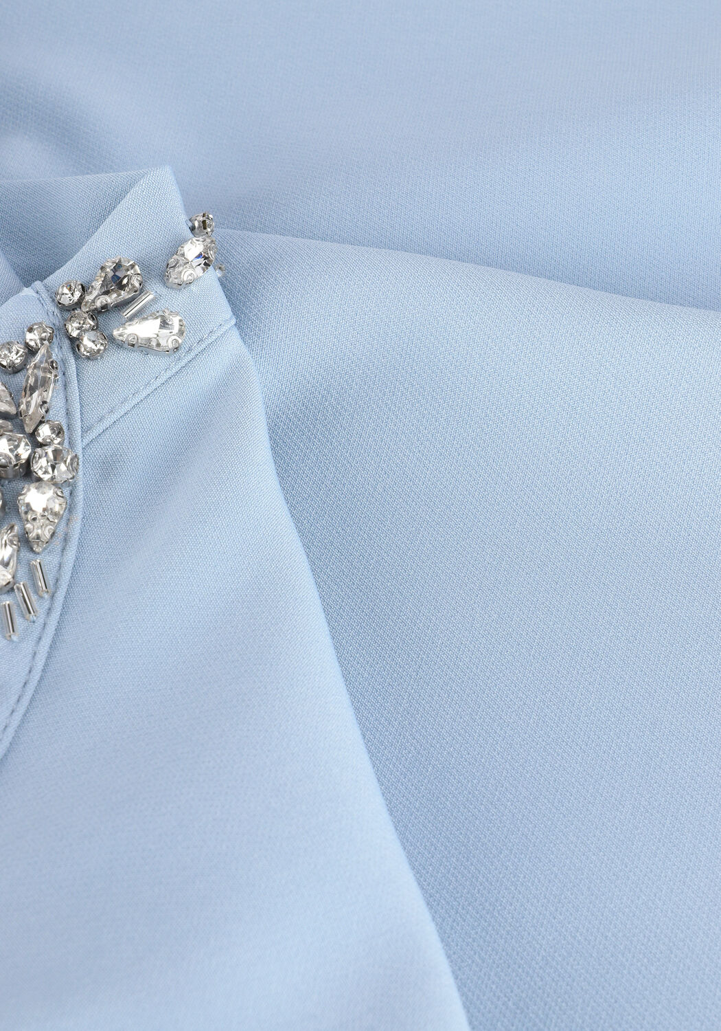 GUESS Haut SS MATTHEA TOP Bleu clair - large