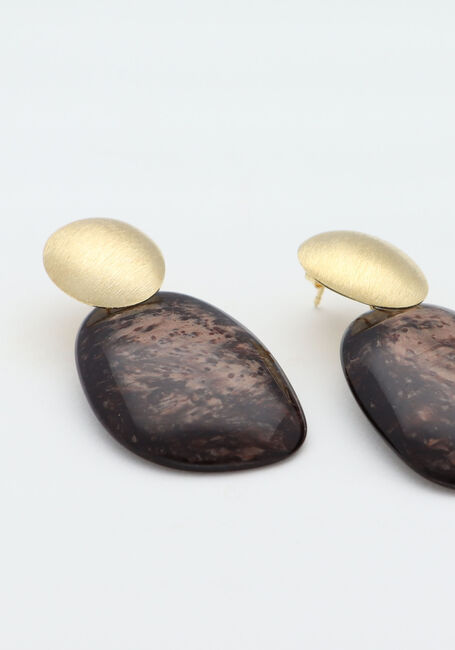 LOTT. GIOIELLI Boucles d'oreilles CE RE ASYMMETRIC OVAL S en marron - large