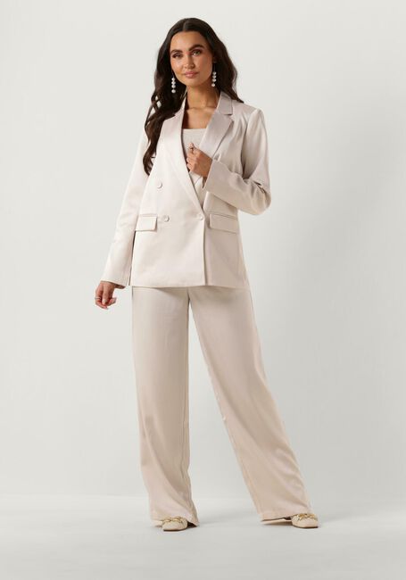 Creme NEO NOIR Pantalon ALESSANDRA HEAVY SATEEN PANTS - large