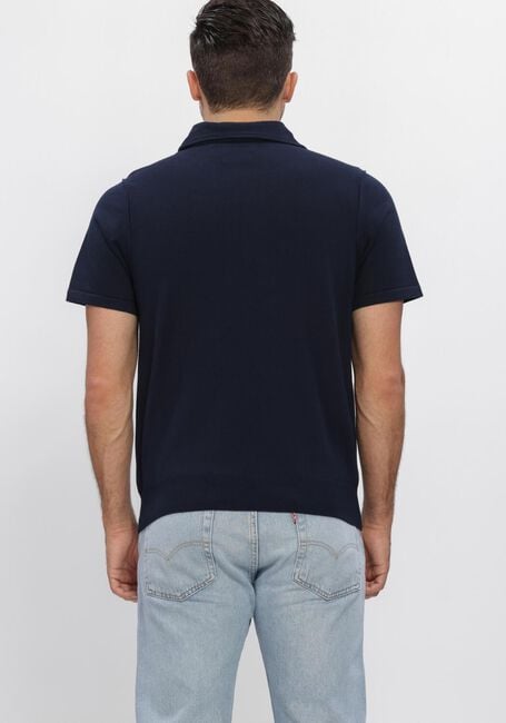 BUTCHER OF BLUE Polo CLIFDEN CO POLO SS Bleu fonc&eacute; - large