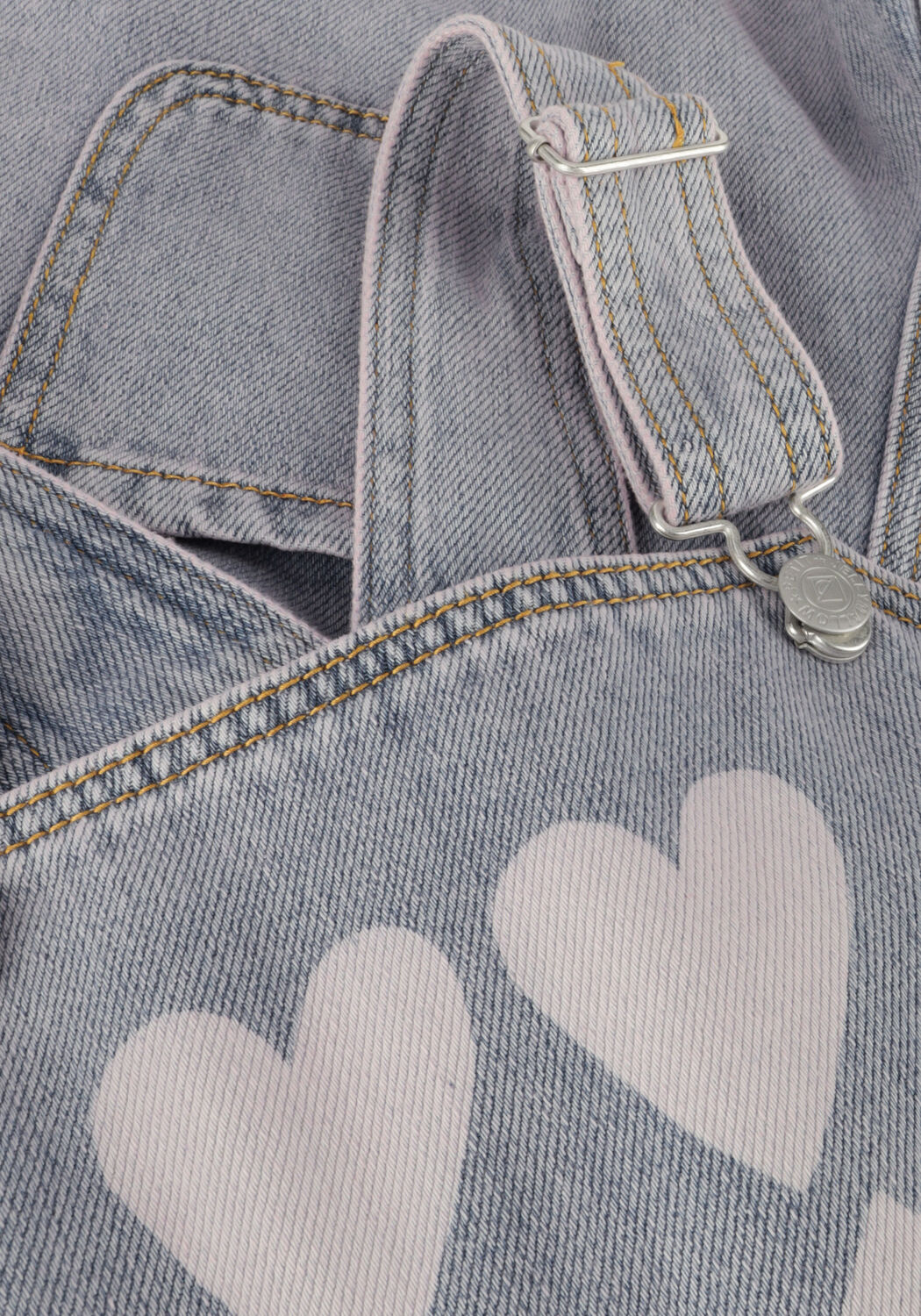 Jelly Mallow Combishorts HEART DENIM SHORT OVERALL en violet - large