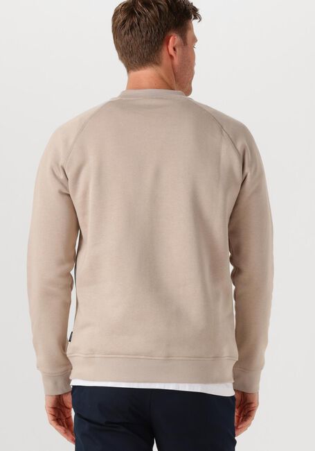 GENTI Pull BASIC LOGO SWEATER en beige - large