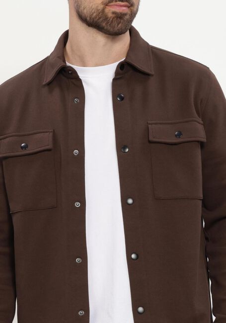 SELECTED MEN Surchemise SLHJACKIE SWEAT JACKET NOOS en marron - large