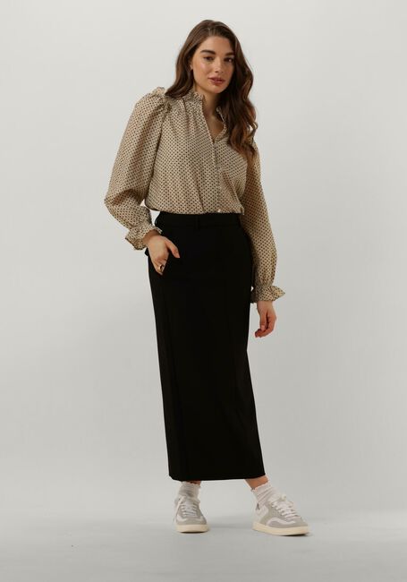 Beige CO'COUTURE  CHESS DOTT SHIRT - large