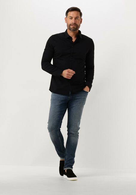 PURE PATH Chemise décontracté JERSEY BASIS SHIRT en noir - large
