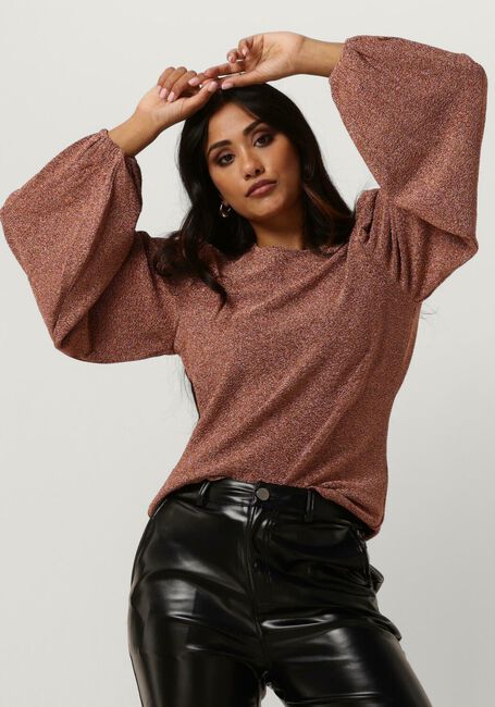 SUMMUM LONG SLEEVE TOP LUREX JERSEY Blouses en rose - large