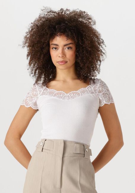 ROSEMUNDE Haut BEATHA CAPSLEEVE en blanc - large