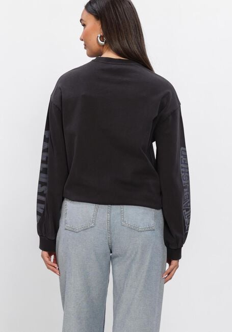 ALIX THE LABEL Haut LADIES KNITTED LABEL CLUB LONGSLEEVE T-SHIRT en noir - large