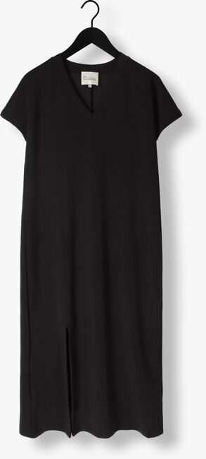 Zwarte MY ESSENTIAL WARDROBE Midi jurk ELLAMW V-NECK LONG DRESS - large
