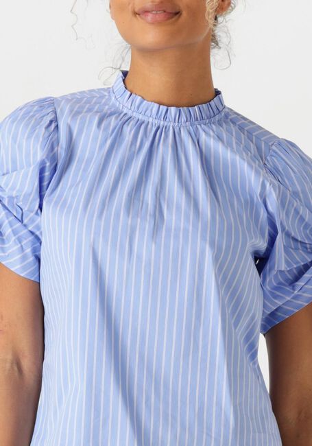 Lichtblauwe CO'COUTURE  DIVIACC PUFF SS BLOUSE - large