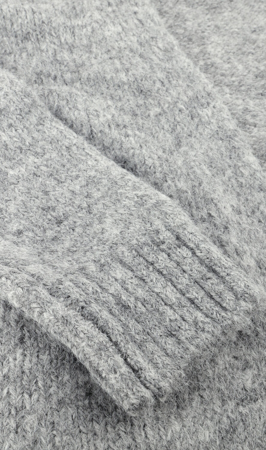 Lichtgrijze OBJECT Trui OBJMILU LS LO LONG KNIT CARDIGAN - large