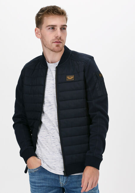 PME LEGEND Jack ZIP JACKET OTTOMAN MIXED PADDE en bleu - large