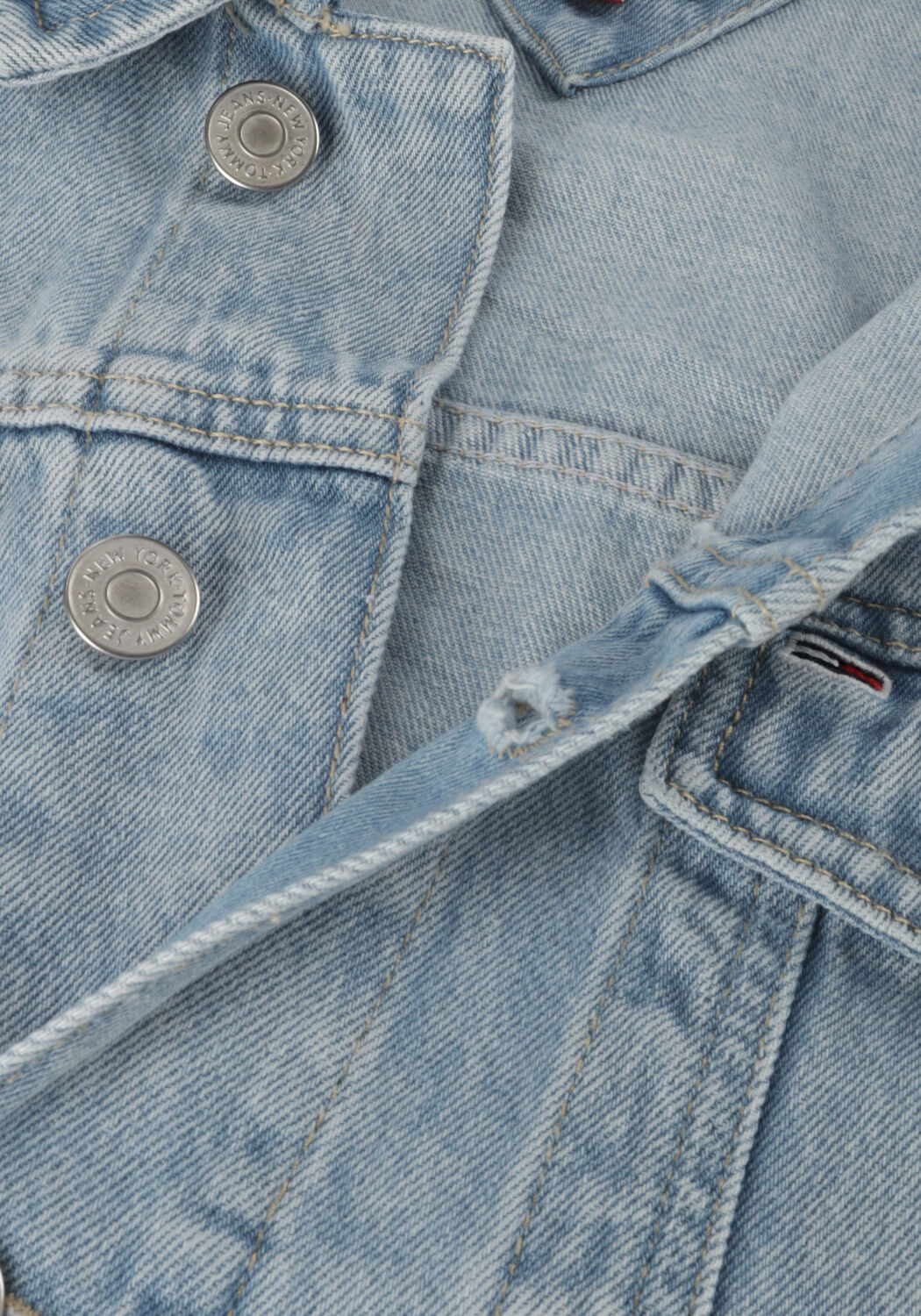 Lichtblauwe TOMMY JEANS Spijkerjas IZZIE SLIM JCKT BG4015 - large