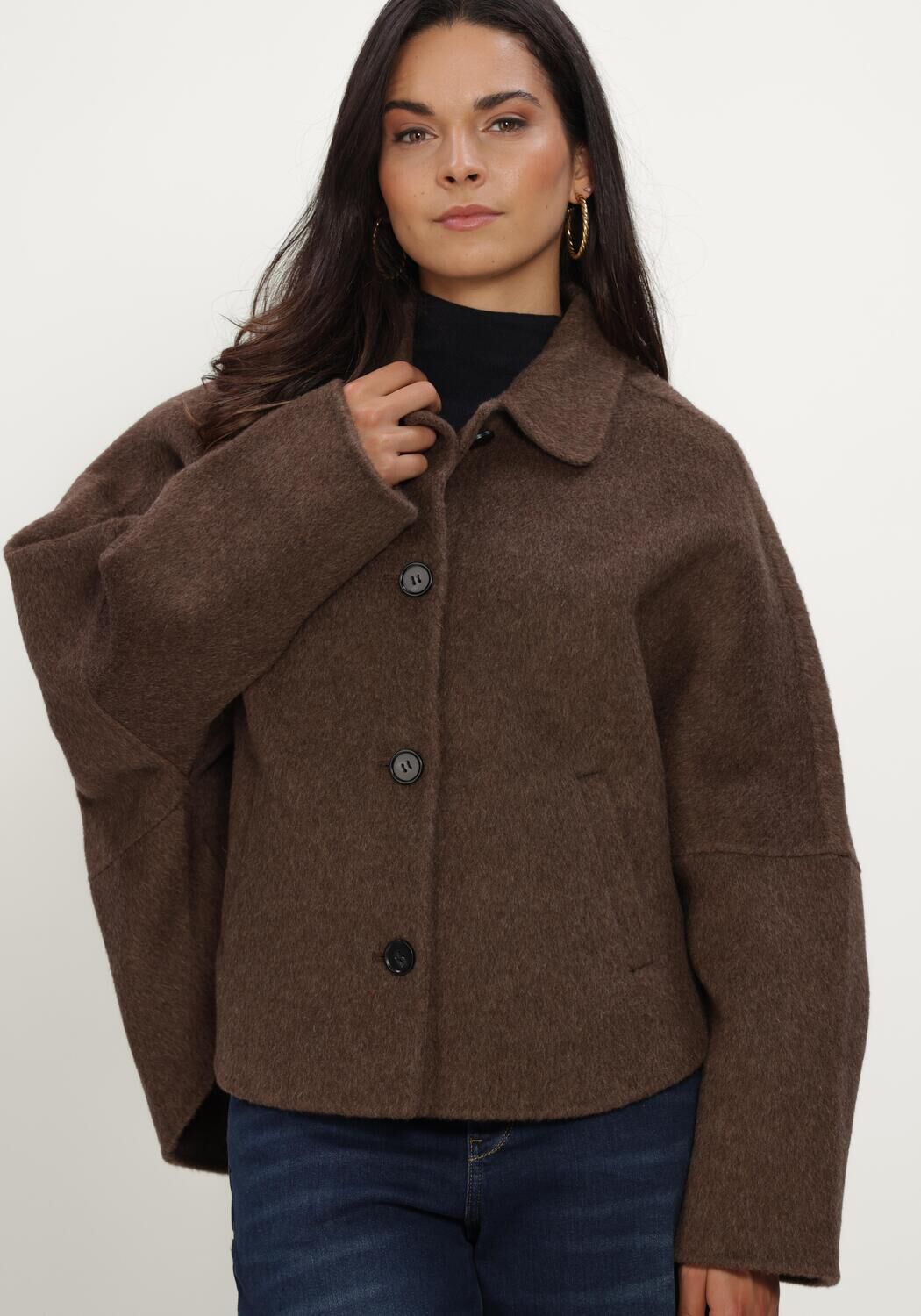 KNIT-TED Jack FLYN JACKET en marron - large