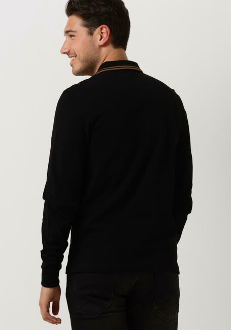FRED PERRY Polo LS TWIN TIPPED SHIRT en noir - large