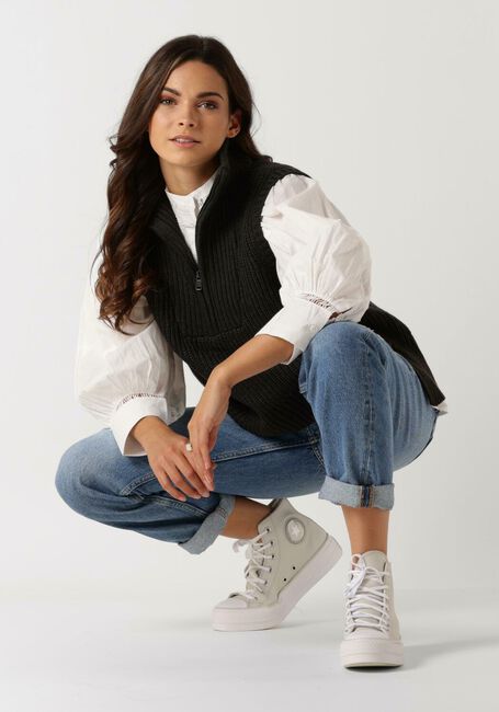 Zwarte CC HEART Spencer EMILY ZIP KNIT VEST Zwarte CC HEART Spencer EMILY ZIP KNIT VEST - large