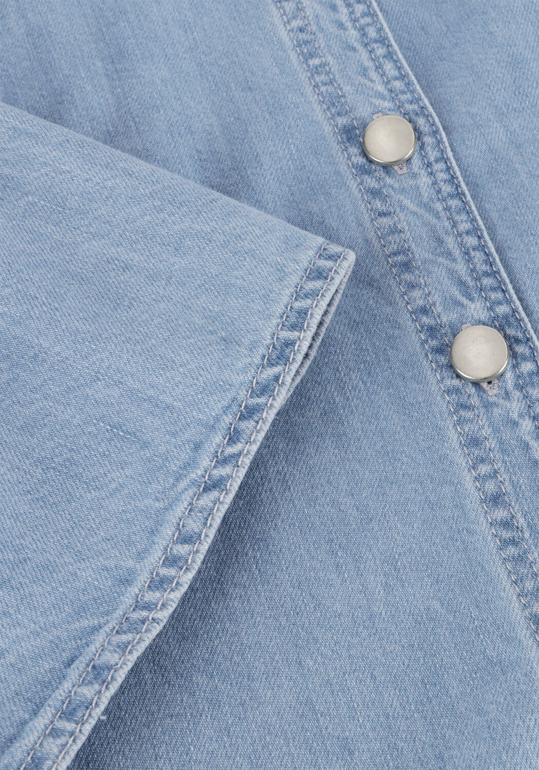 Lichtblauwe MSCH COPENHAGEN  MSCHINGRID LIS 2 4 SHIRT - large