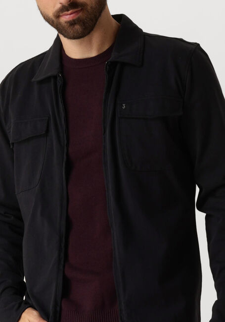Zwarte BUTCHER OF BLUE Overshirt FINN ZIP POCKET SHIRT - large