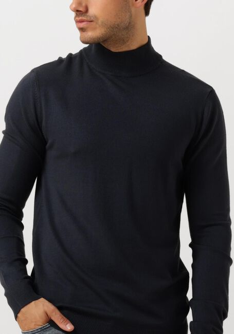 PURE PATH Col roulé ESSENTIAL KNIT MOCKNECK SWEATER Bleu foncé - large