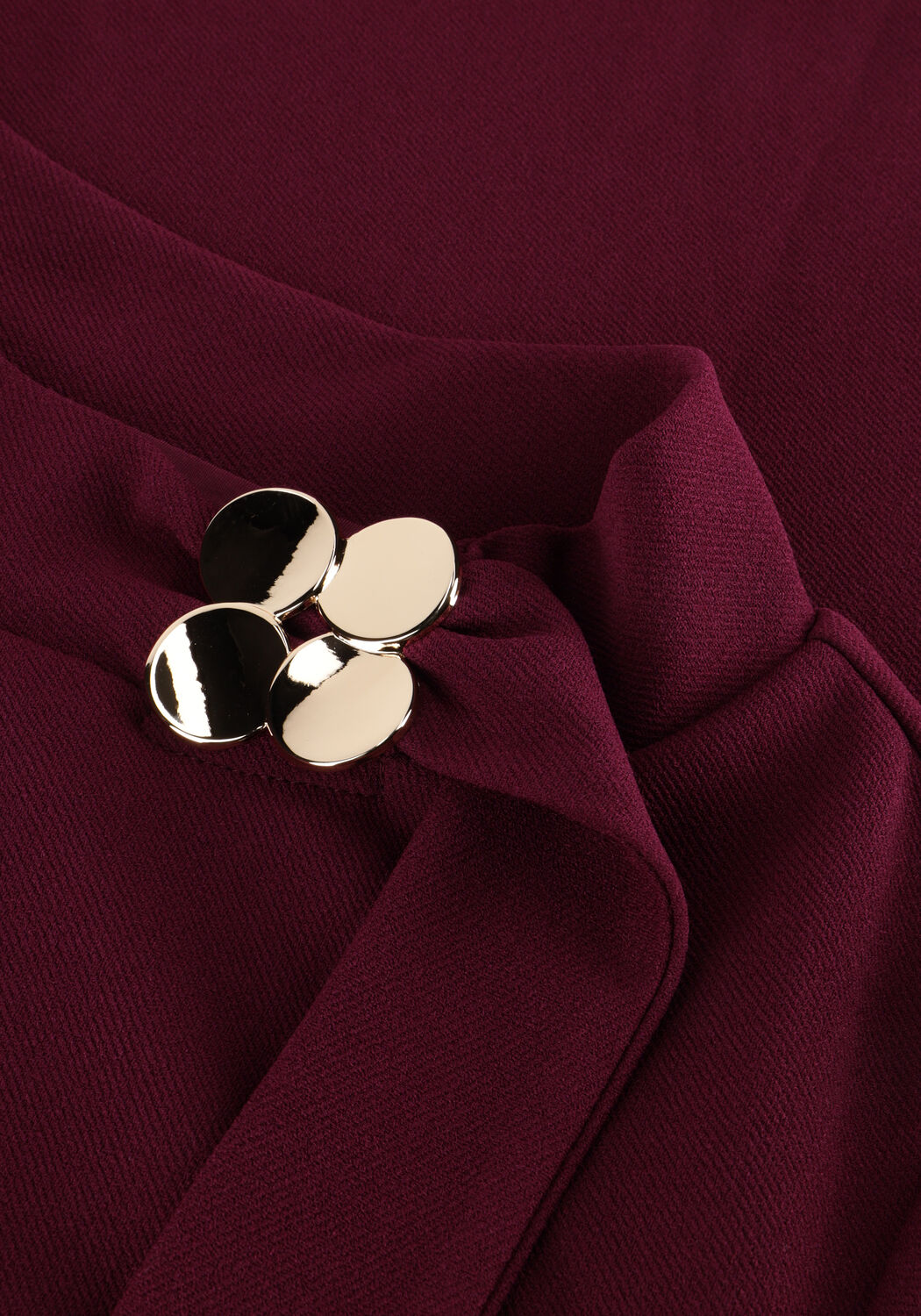 ANA ALCAZAR Mini robe DRESS NECK CLASP Bordeaux - large